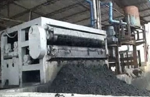 造纸厂废水污泥脱水视频，带式压滤机，造纸厂污泥脱水视频